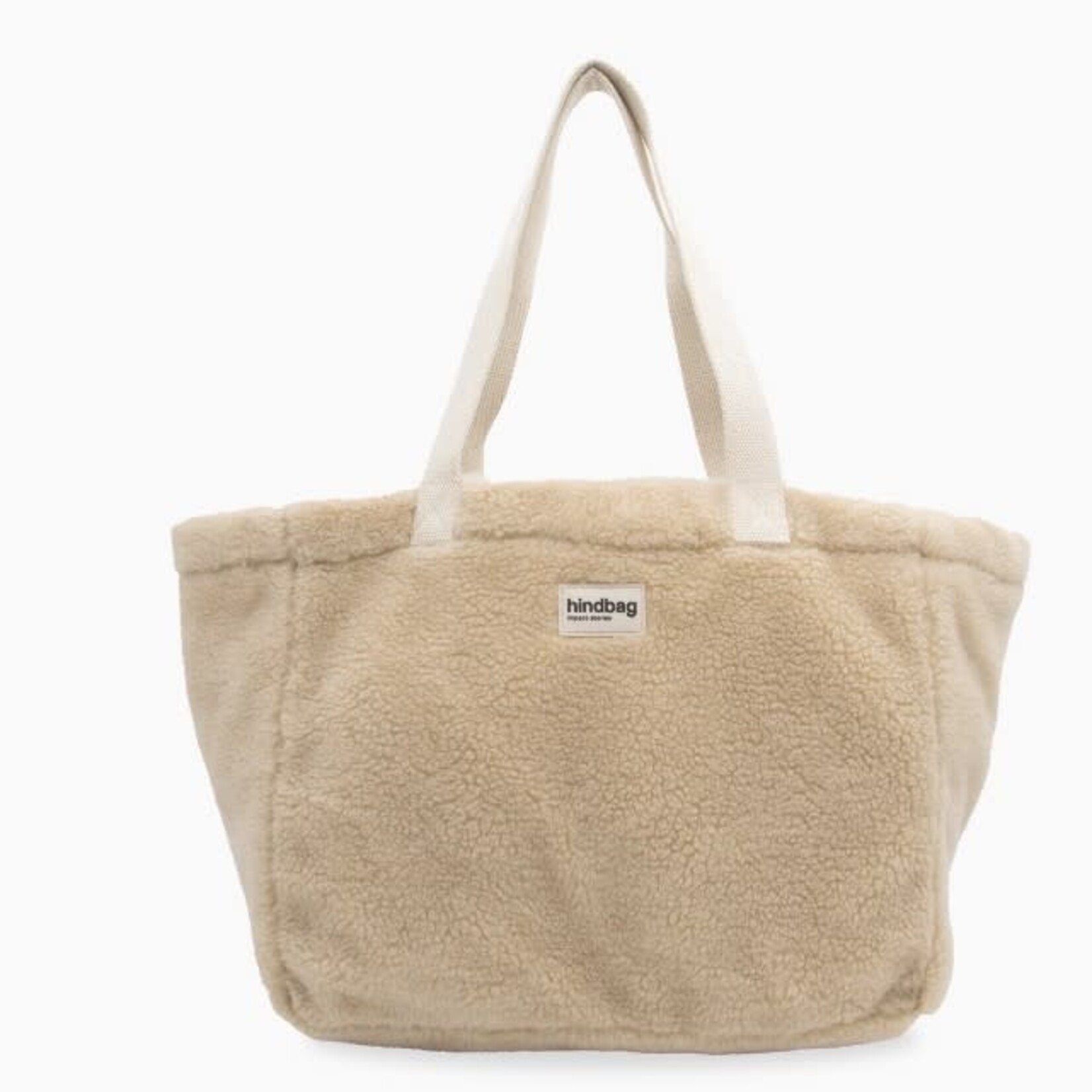 HINDBAG Hindbag - Sac cabas Claude - Teddy beige