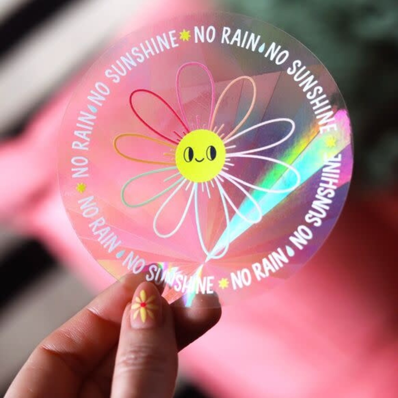 Poulette magique Poulette magique - Suncatcher "No rain, no sunshine"