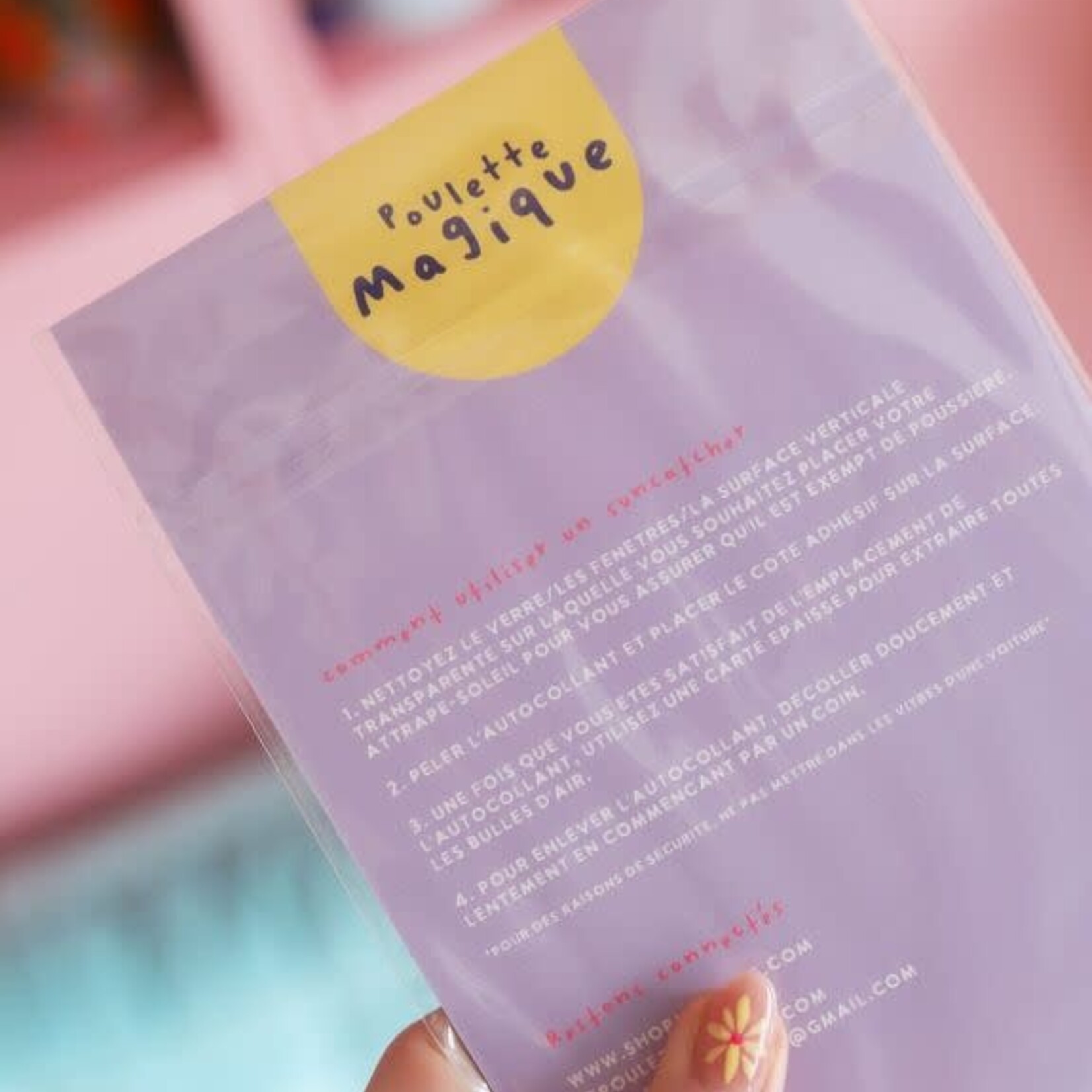 Poulette magique Poulette magique - Suncatcher "No rain, no sunshine"