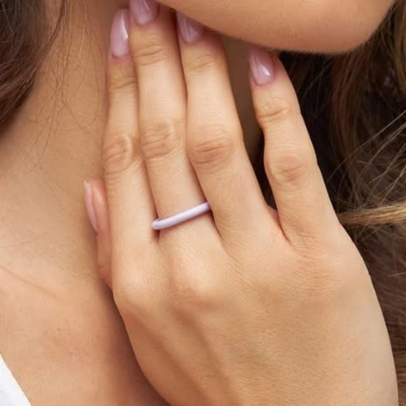 Lulu Copenhagen Lulu copenhagen - Bague mauve - Taille 52