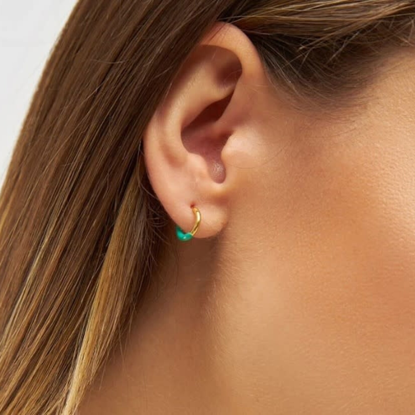 Lulu Copenhagen Lulu copenhagen - Color Hoop half dip Gold