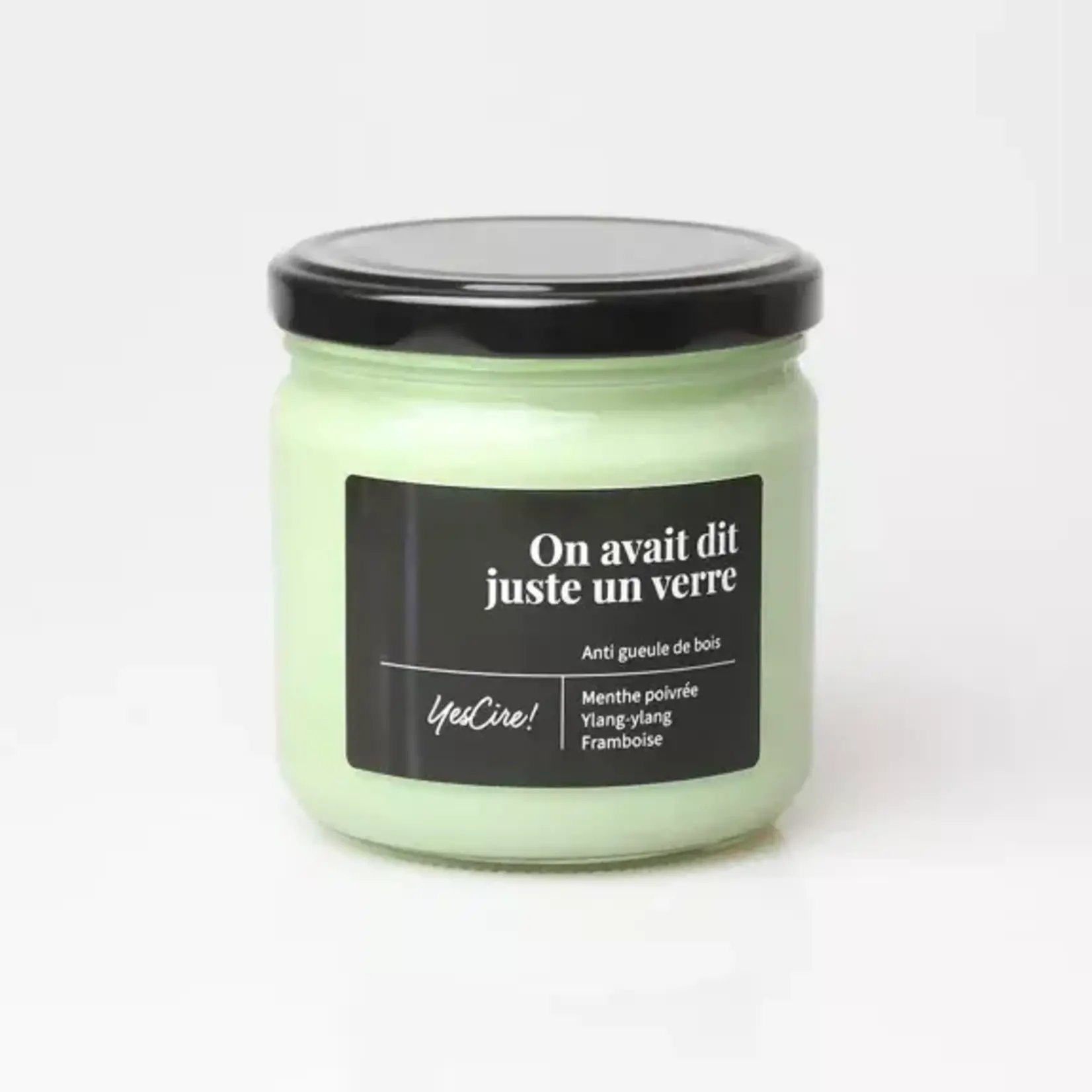 YES CIRE - On avait dit juste un verre | Bougie "anti gueule de bois"