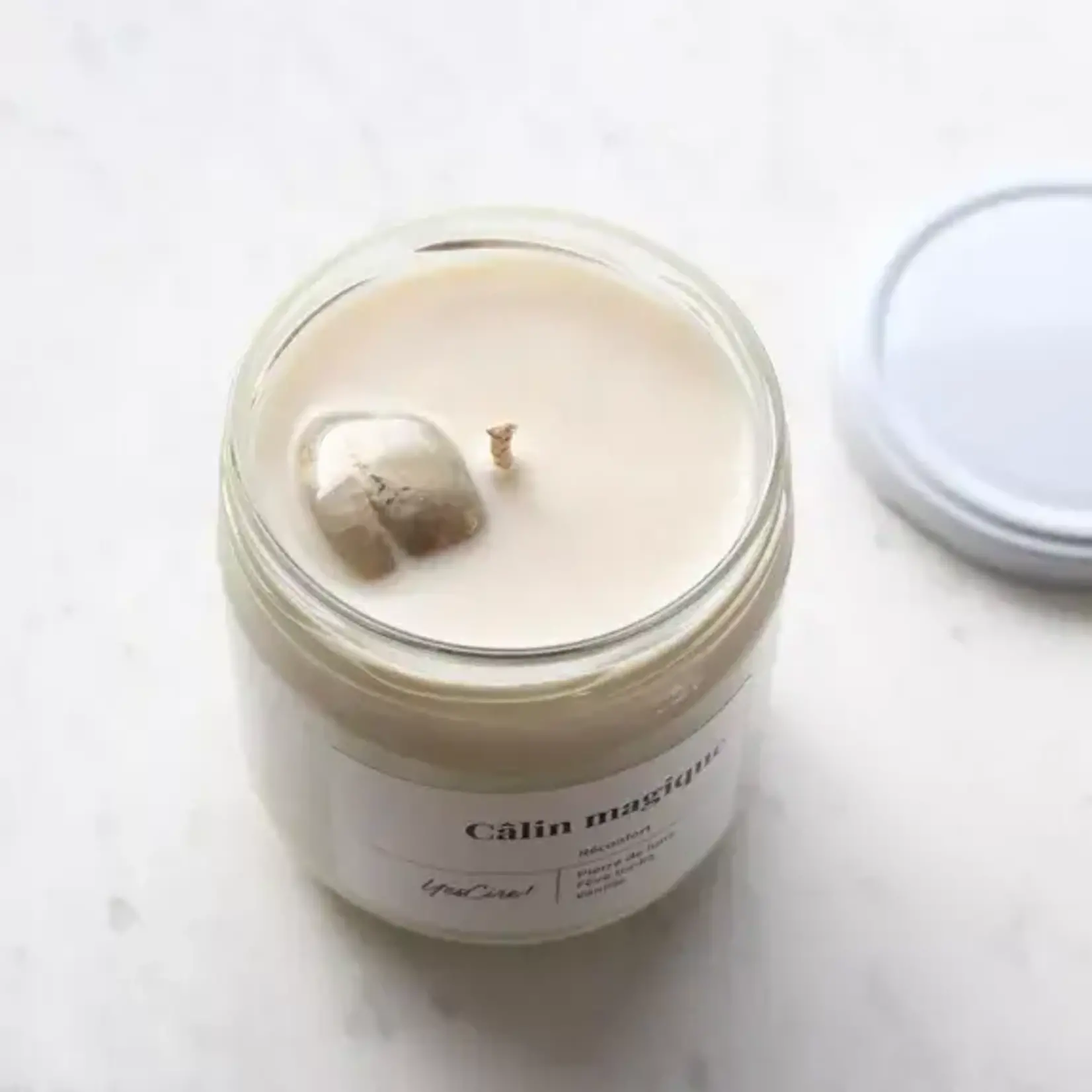 YES CIRE - Câlin magique | Bougie pierre de lune "réconfort"
