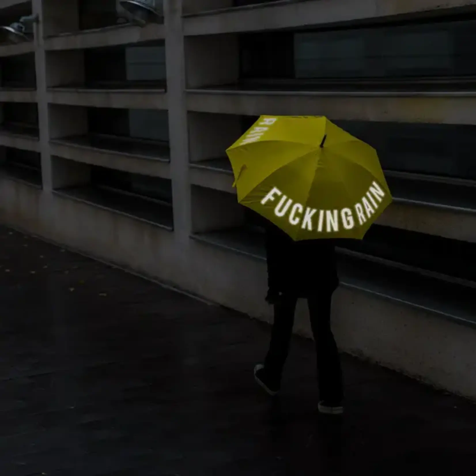FISURA - Parapluie - Fucking rain jaune réfléchissant