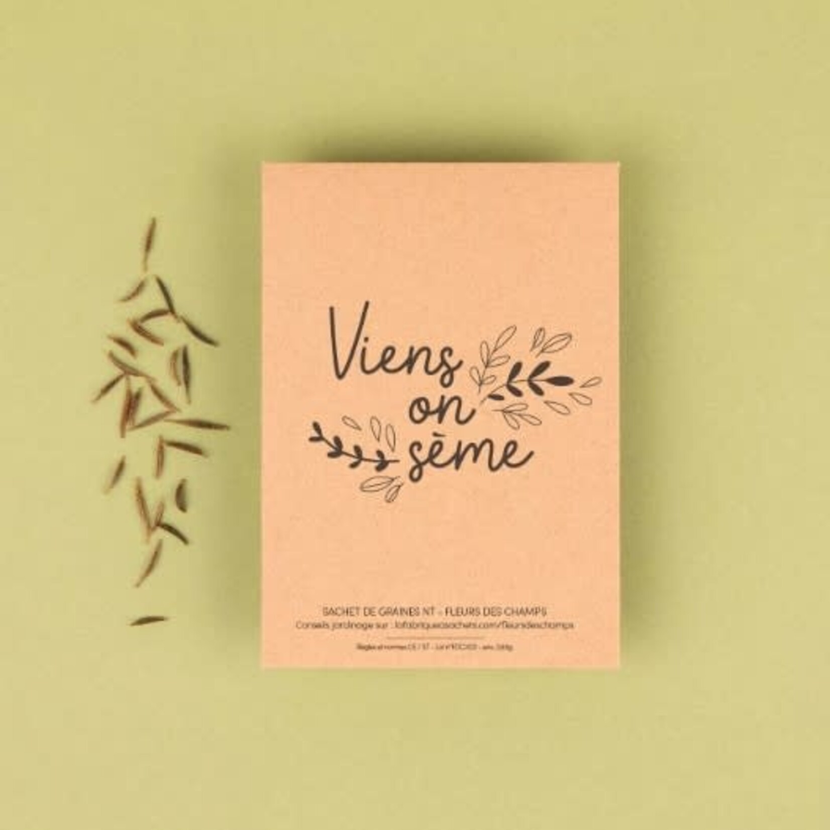 LA FABRIQUE A SACHET - Viens on sème - Sachet de graines de Fleurs des champs