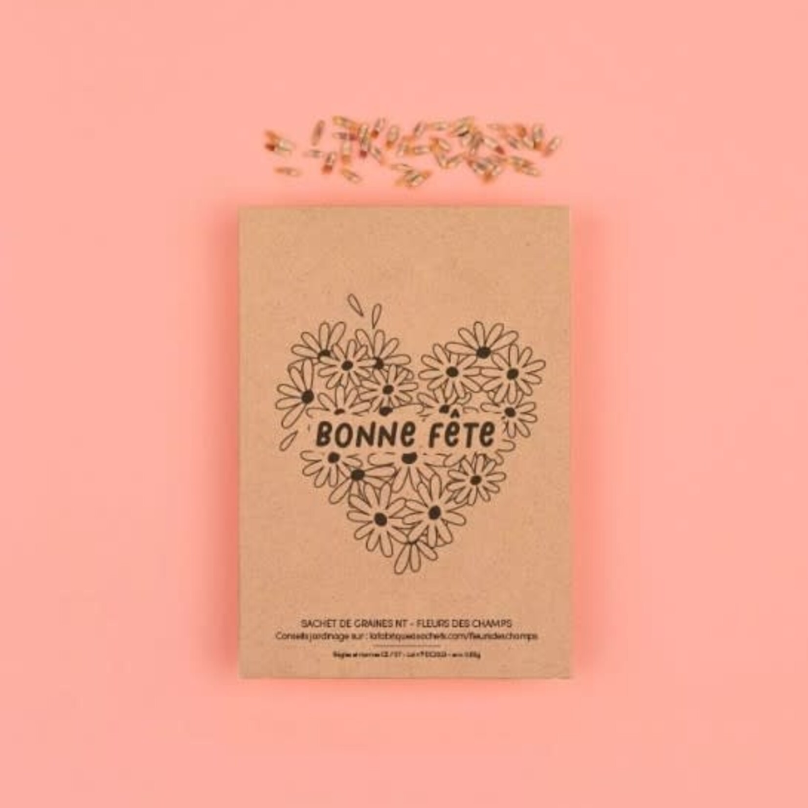 LA FABRIQUE A SACHET - Bonne fête - Sachet de graines de Fleurs des Champs