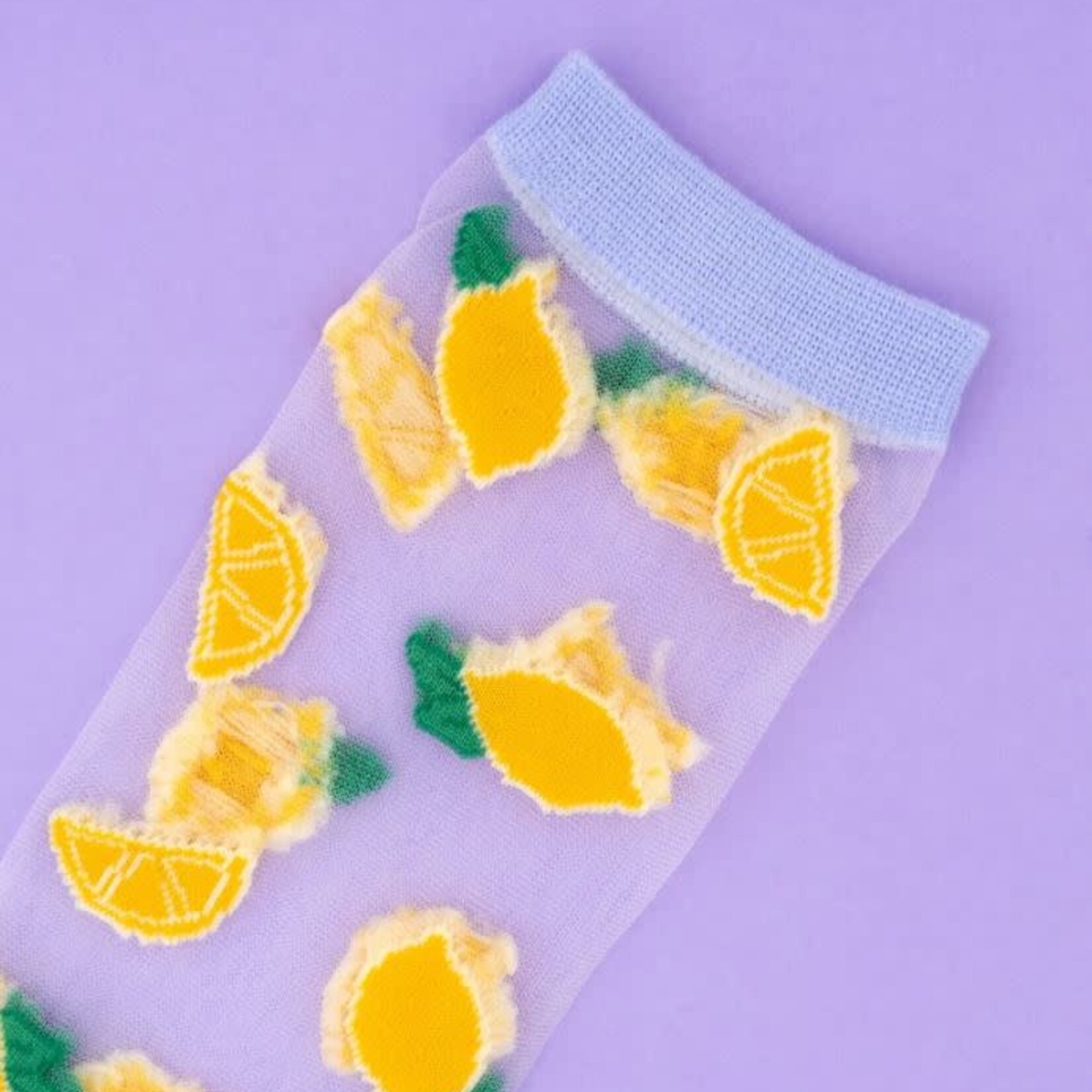 coucou suzette Coucou Suzette - Chaussettes transparentes Citron  - 36/40