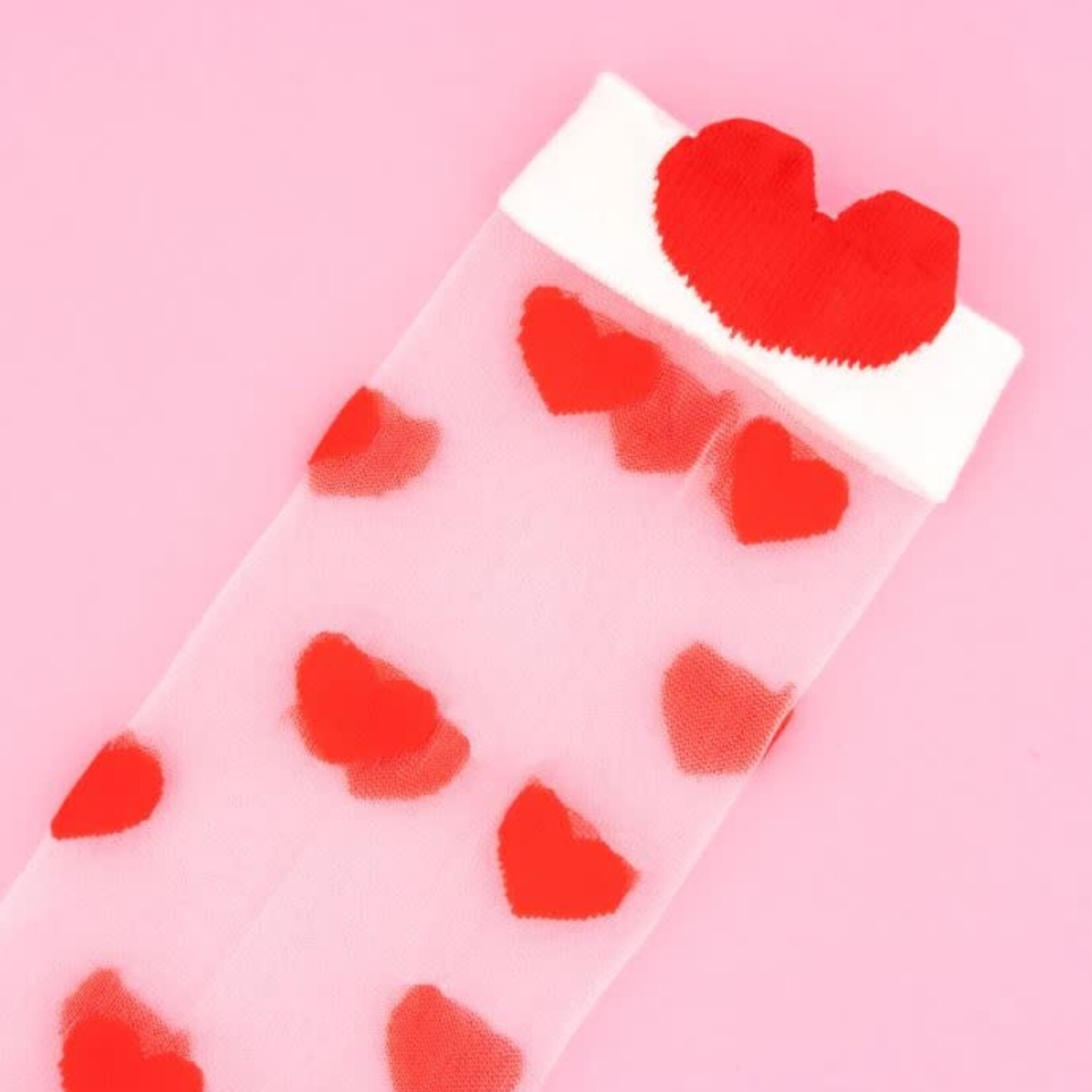 coucou suzette Coucou Suzette - Chaussettes transparentes Coeur - 36/40