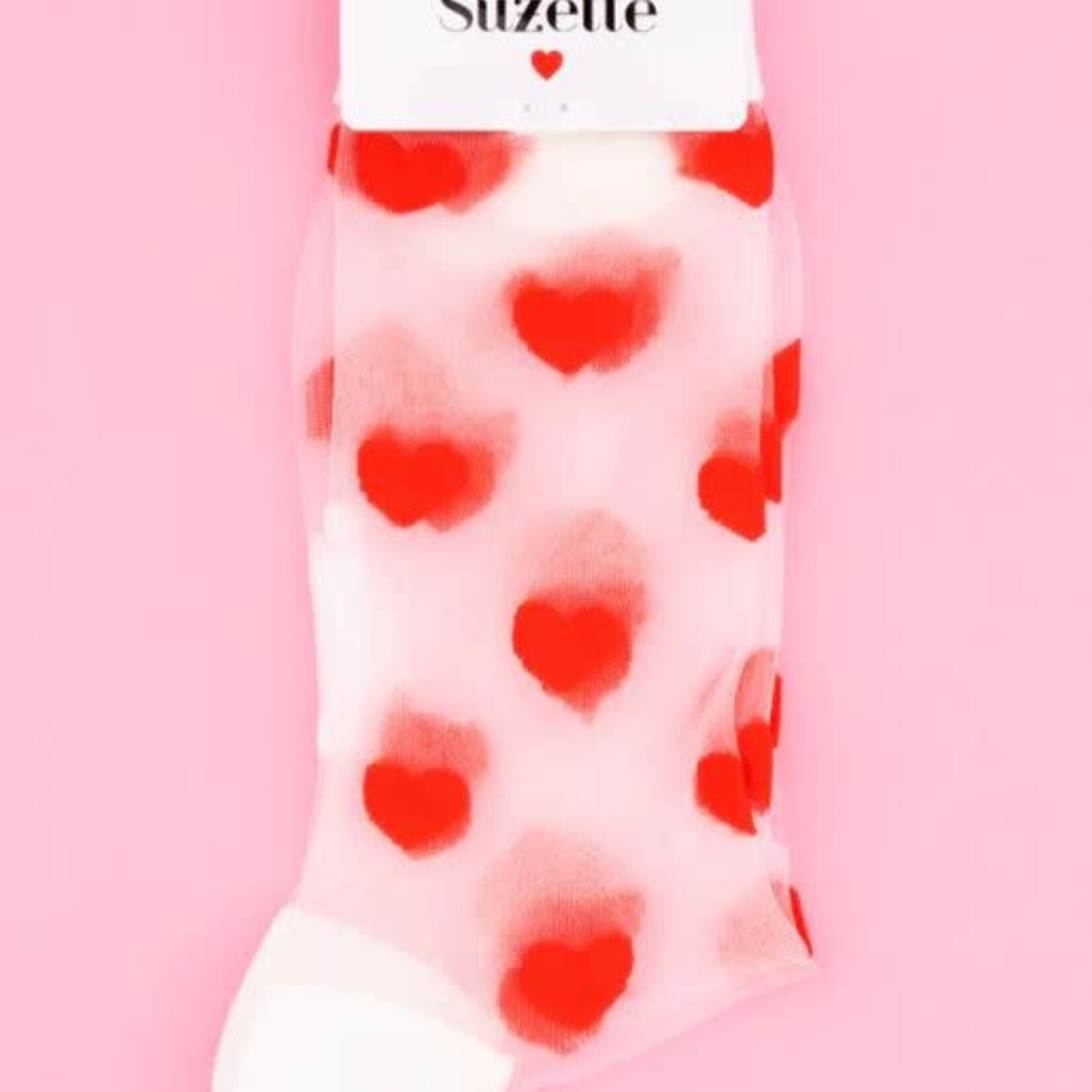 coucou suzette Coucou Suzette - Chaussettes transparentes Coeur - 36/40