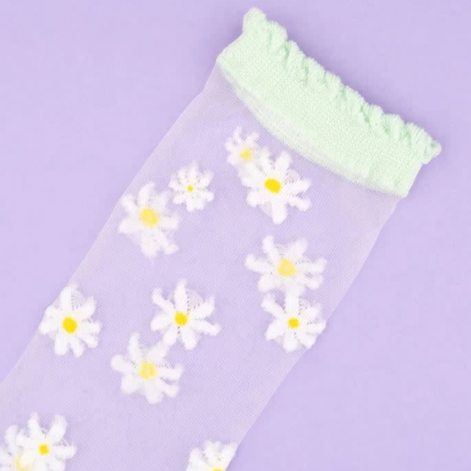 coucou suzette Coucou Suzette - Chaussettes transparentes Pâquerette - 36/40