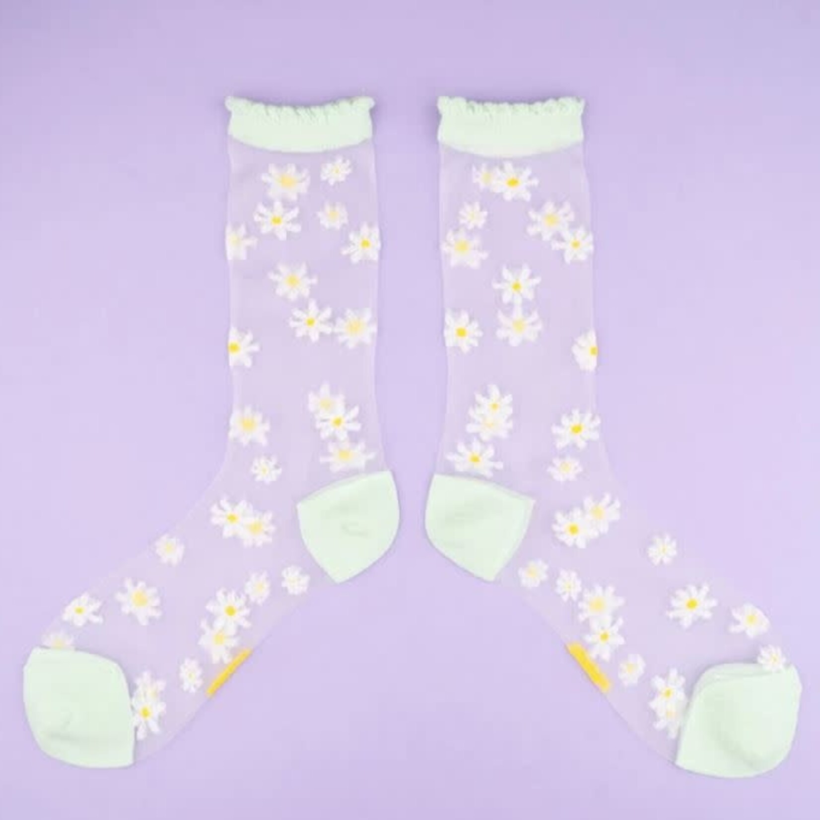 coucou suzette Coucou Suzette - Chaussettes transparentes Pâquerette - 36/40