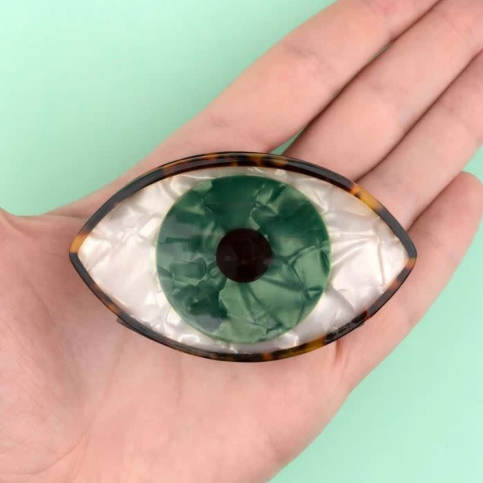 coucou suzette Coucou Suzette - Pince à cheveux Oeil - Vert