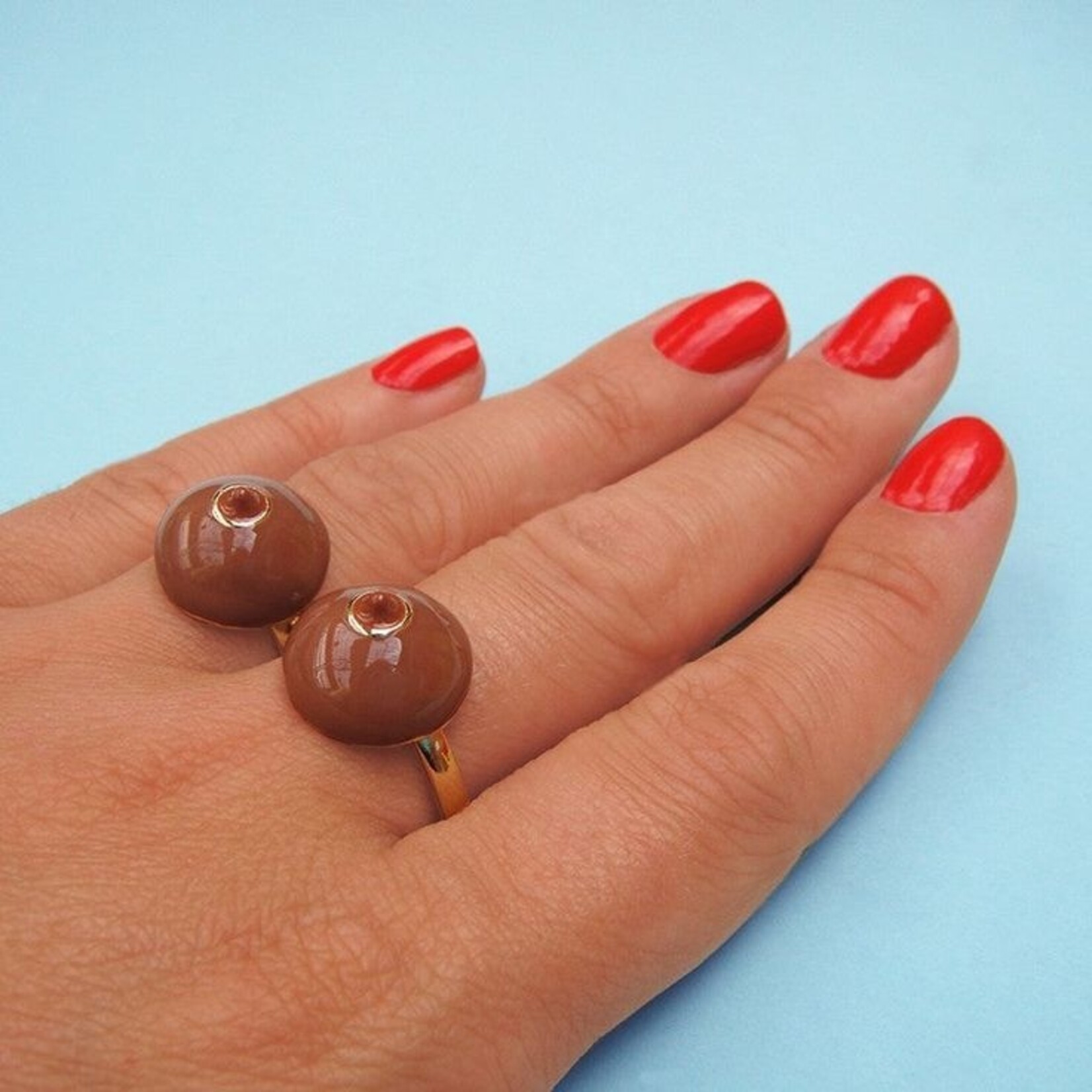 Coucou Suzette - Bague sein noir