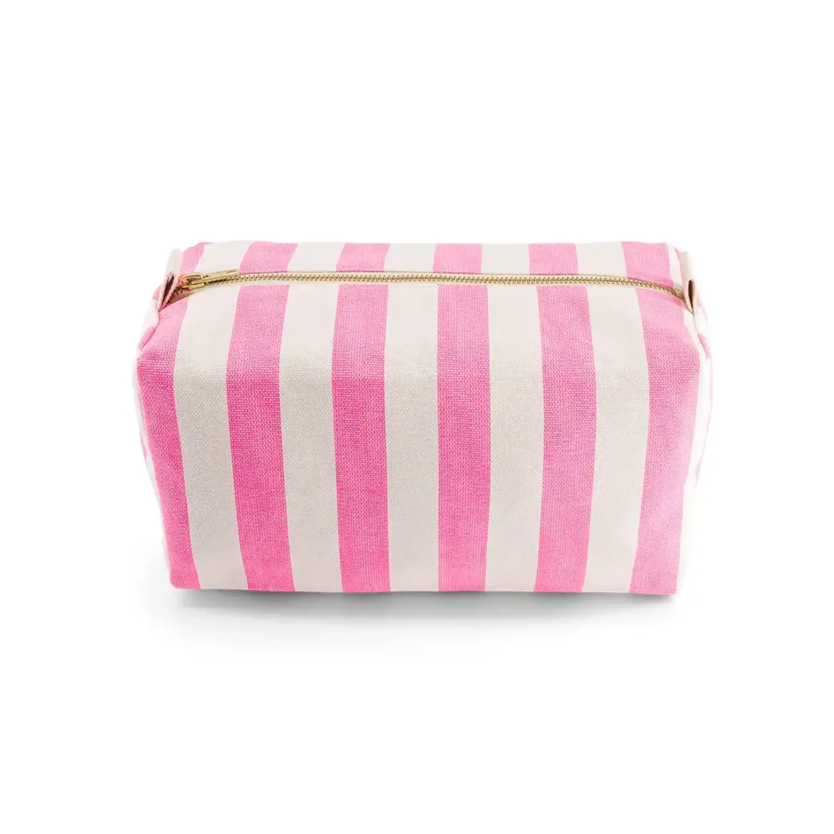 Rose in April Rose in April Trousse de toilette Vic Lignes Ecru Rose fluo