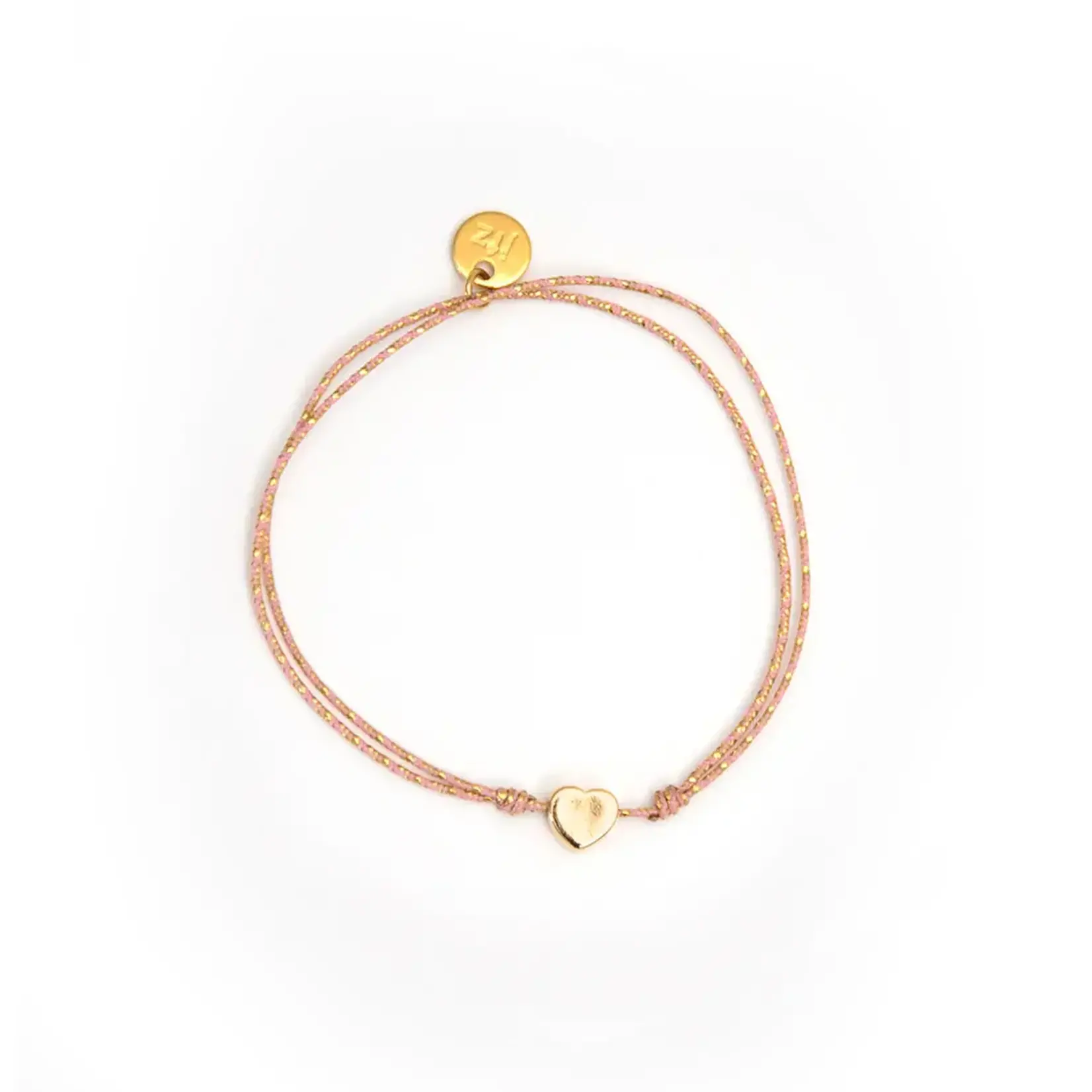 Le Petit Lien de Paris Le Petit Lien de Paris Bracelet Céleste COEUR doré