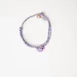 Le Petit Lien de Paris Le Petit Lien de Paris Bracelet Tressé Piu Piu violet