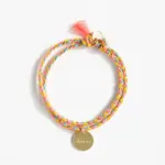 Le Petit Lien de Paris Le Petit Lien de Paris Bracelet Tressé Médaille Amour