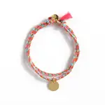 Le Petit Lien de Paris Le Petit Lien de Paris Bracelet Tressé Médaille Love