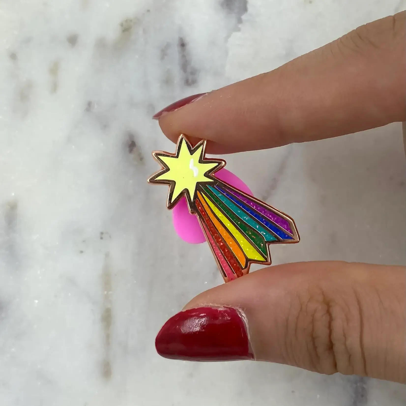 Les Imprimeuses Les Imprimeuses Pin's - Etoile filante