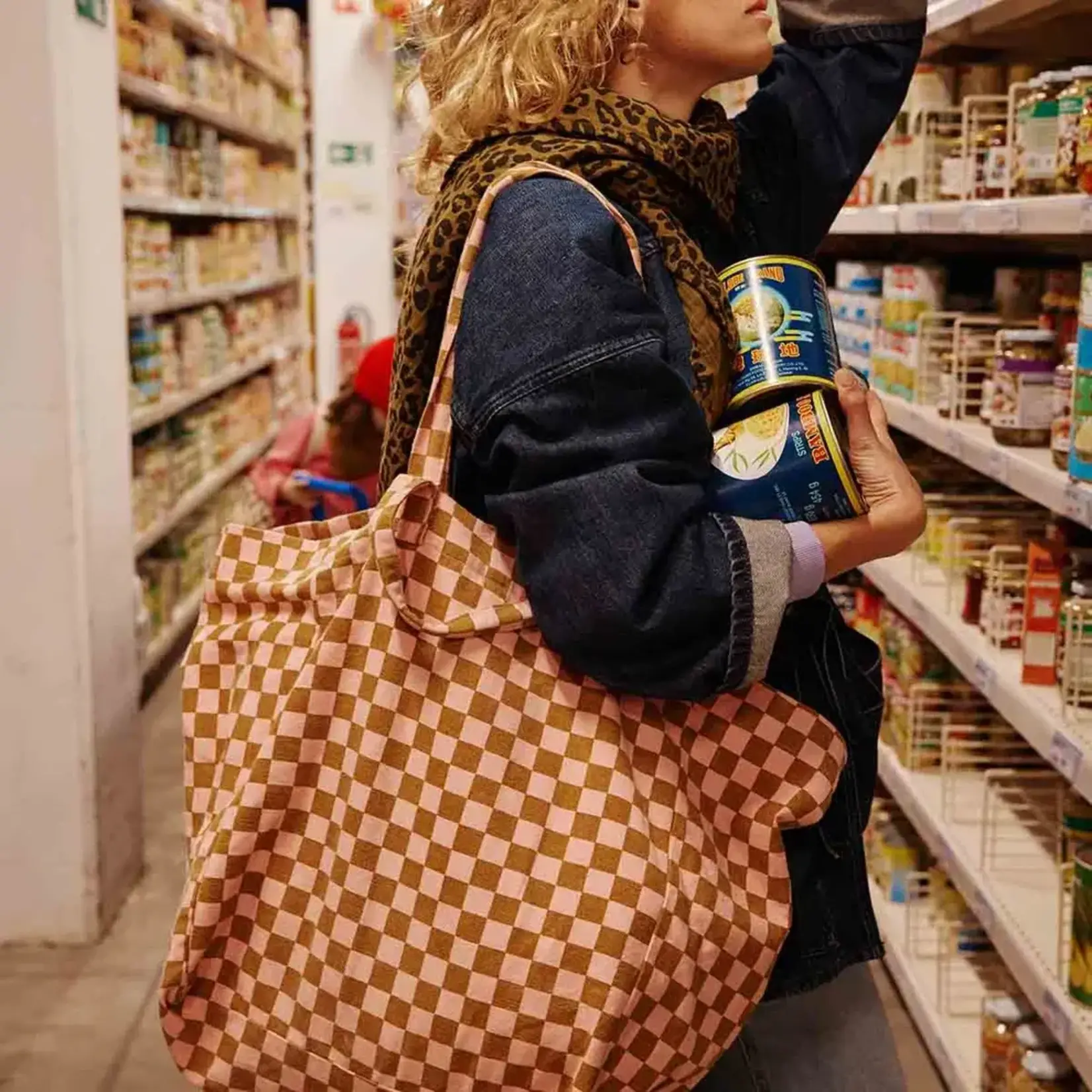 Rose in April Rose in April Sac Elisa Damier Fraise Caramel