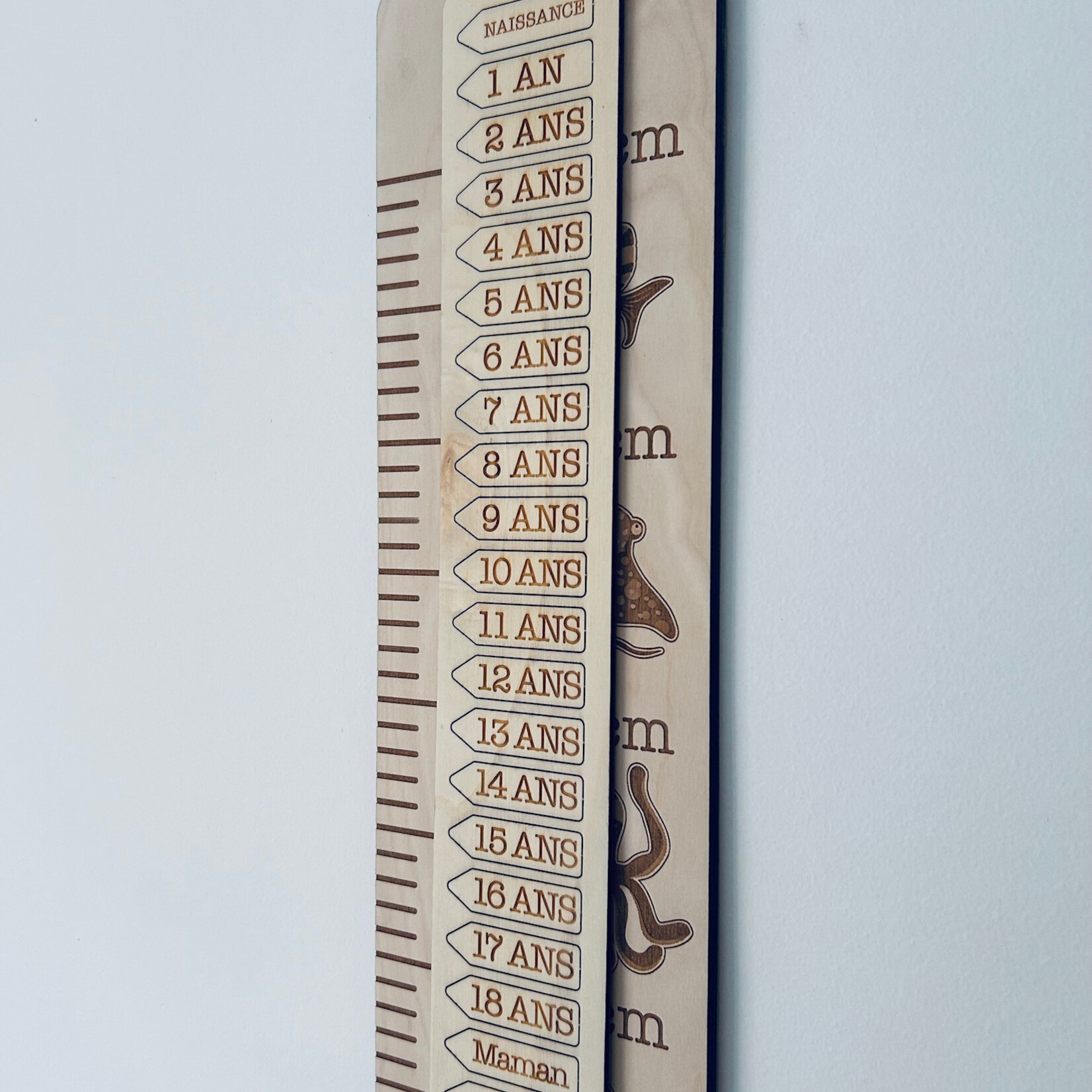 One Of A Kind LASERCUT - Toise 2 mètres personnalisée