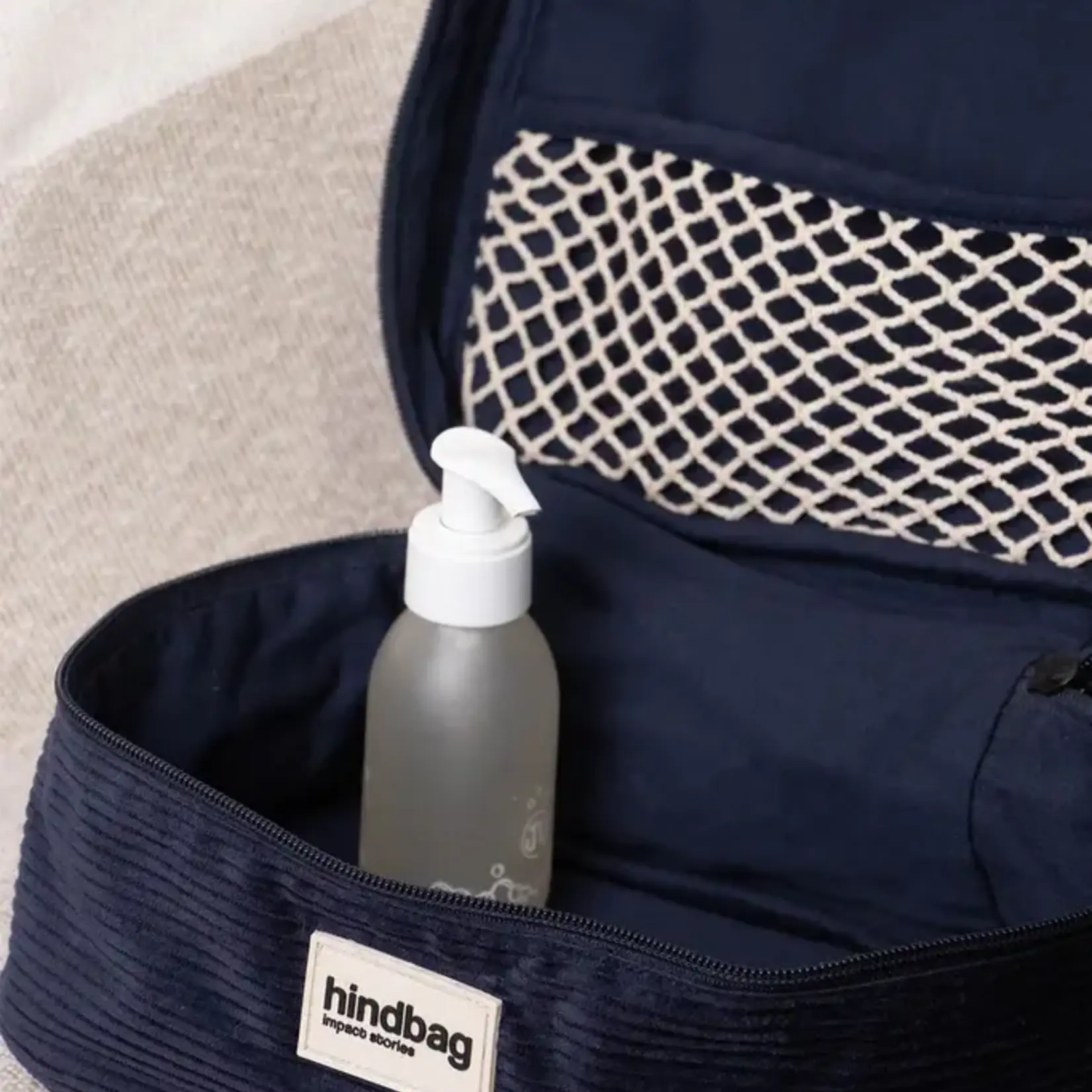 HINDBAG HINDBAG - Trousse de toilette - Gaspard - velours marine