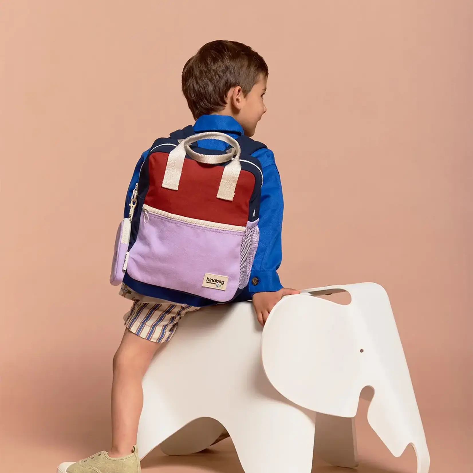 HINDBAG HINDBAG - Sac à dos enfant - Arthur Terracotta Lilas