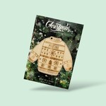 One Of A Kind Lasercut - Boule de noël personnalisée - Pull Martine