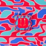 PINKSTORIES PINKSTORIES - Boucle d'oreilles coeur rouge small