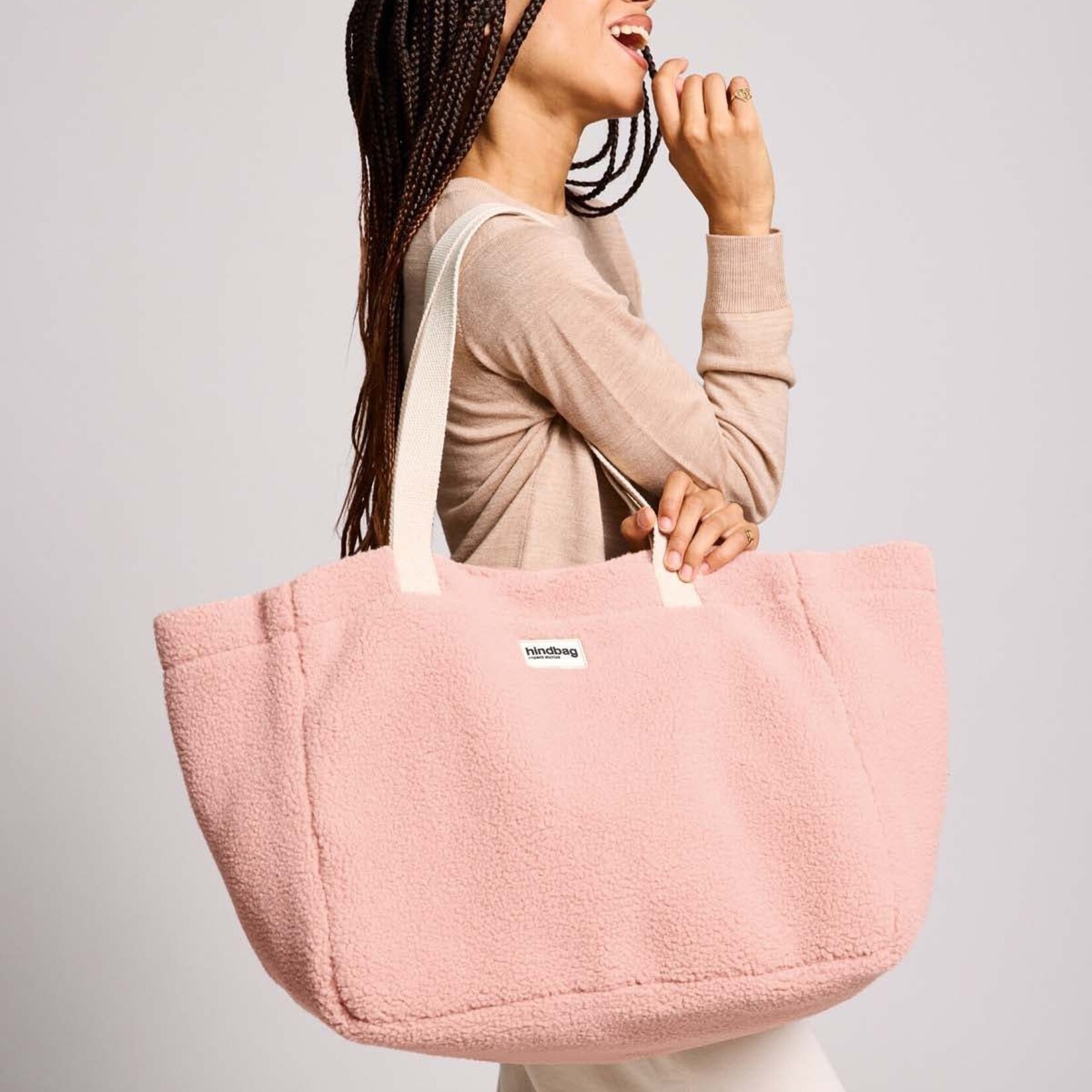 Hindbag - Sac cabas Claude - Teddy rose poudre