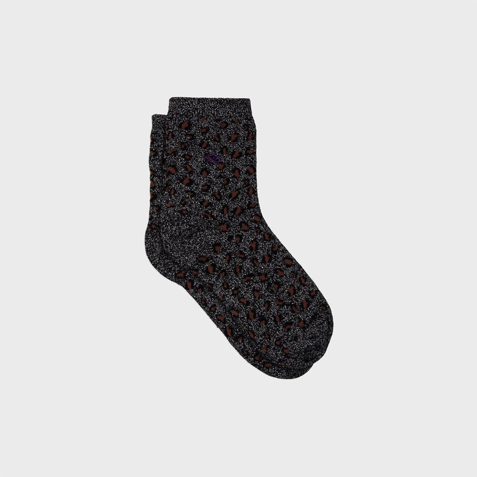 BILLYBELT BILLYBELT Chaussettes Léopard paillettes noir 37/40