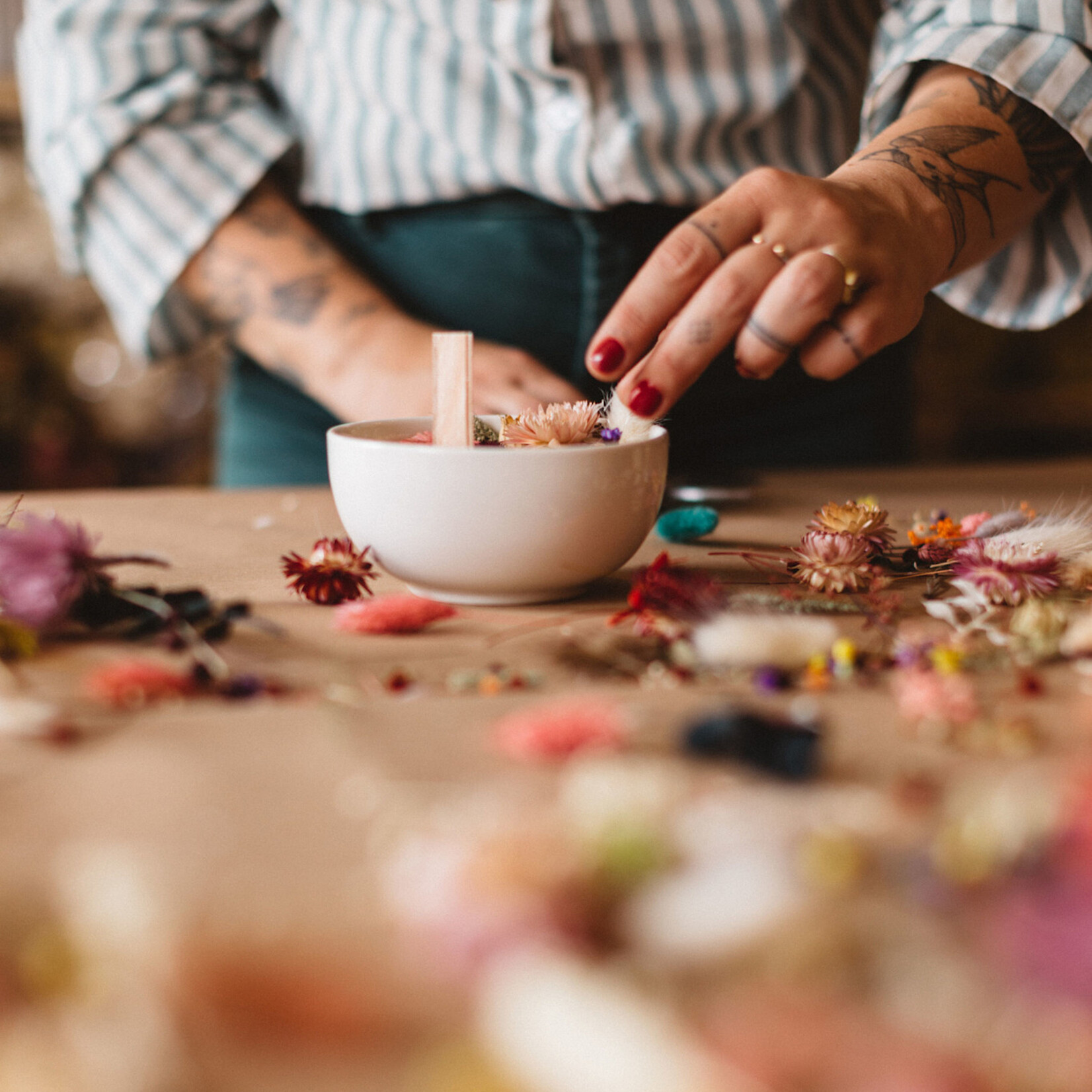 One Of A Kind Atelier Bougie fleurie - Adulte