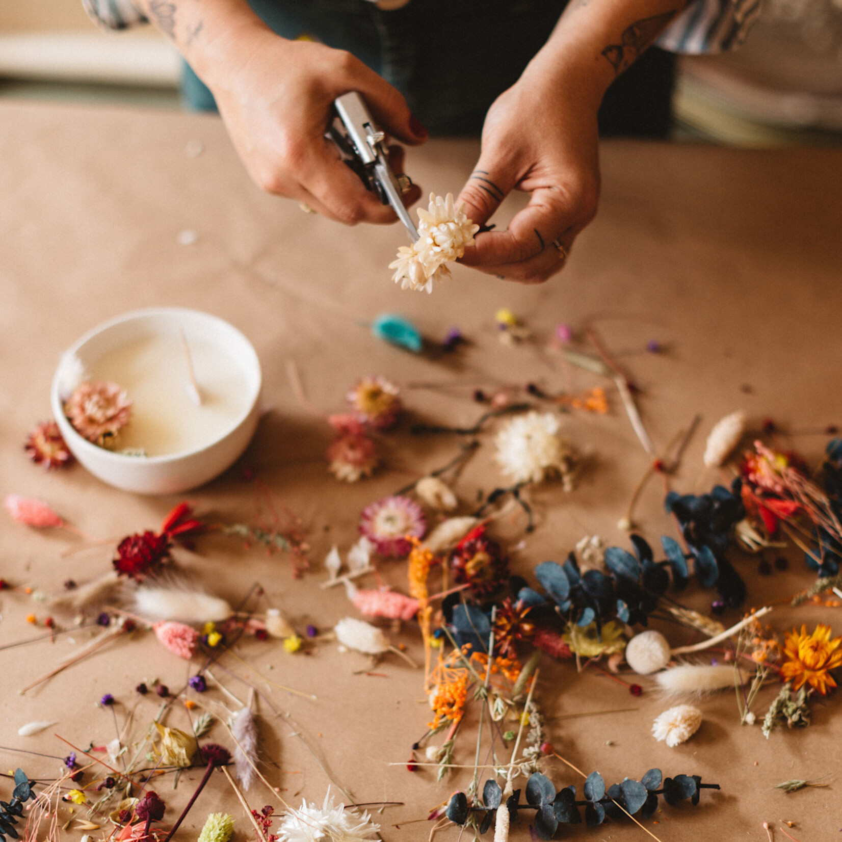 One Of A Kind Atelier bougie fleurie - Mini atelier Inauguration 18 & 19 avril