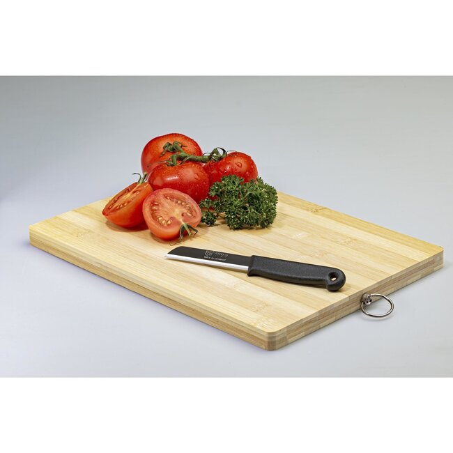 Solingen Scherpe RVS Schilmesjes met Beschermhoes – 16 cm – Zwart – 3-pack