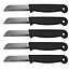 Solingen Schilmesje – RVS Glad – 16 cm met Blade Cover – Zwart – 100 stuks