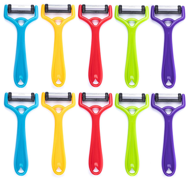 Solingen Dunschiller Uno Y-Model – Kunststof – Mes 4,2 cm – Mix – 10 stuks