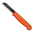 Solingen Schilmesje – RVS Glad – 16 cm met Blade Cover – Oranje – 10 Stuks