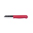 Solingen Schilmesje – RVS Glad – 16 cm met Blade Cover – Rood – 10 Stuks
