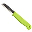 Solingen Schilmesje – RVS Glad – 16 cm met Blade Cover – Groen – 10 Stuks