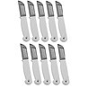Solingen Solingen Schilmesje - RVS Glad - 16 cm met "Blade Cover" - Wit - 10 Stuks Solingen Solingen Schilmesje - RVS Glad - 16 cm met "Blade Cover" - Wit - 10 Stuks