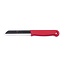 Solingen Schilmesje – RVS Glad – 18,5 cm met Blade Cover – Rood – 10 stuks