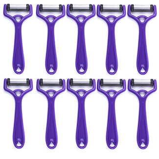 Solingen Dunschiller Uno Y-Model – Kunststof – Mes 4,2 cm – Paars – 10 stuks Solingen Dunschiller Uno Y-Model – Kunststof – Mes 4,2 cm – Paars – 10 stuks