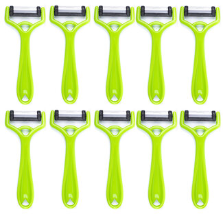 Solingen Dunschiller Uno Y-Model – Kunststof – Mes 4,2 cm – Groen – 10 stuks