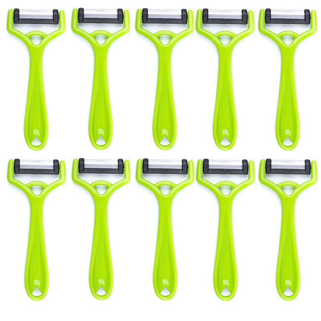 Solingen Dunschiller Uno Y-Model – Kunststof – Mes 4,2 cm – Groen – 10 stuks