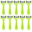 Solingen Dunschiller Uno Y-Model – Kunststof – Mes 4,2 cm – Groen – 10 stuks