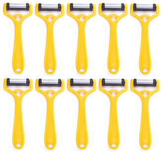 Solingen Dunschiller Uno Y-Model – Kunststof – Mes 4,2 cm – Geel – 10 stuks