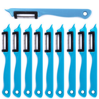 Solingen Dunschiller Enkel Mes – voor Fruit- en Groenteschiller – Kunststof – Blauw – 10 stuks Solingen Dunschiller Enkel Mes – voor Fruit- en Groenteschiller – Kunststof – Blauw – 10 stuks