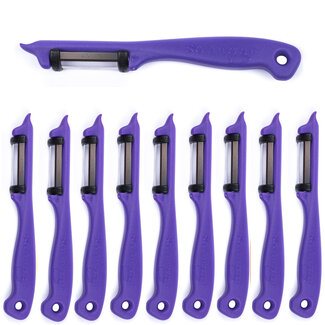 Solingen Dunschiller Dubbel Mes – voor Fruit- en Groenteschiller – Kunststof – Paars – 10 stuks Solingen Dunschiller Dubbel Mes – voor Fruit- en Groenteschiller – Kunststof – Paars – 10 stuks