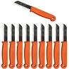 Solingen Solingen Schilmesje - RVS Glad - 16 cm met "Blade Cover" - Oranje - 500 Stuks Solingen Solingen Schilmesje - RVS Glad - 16 cm met "Blade Cover" - Oranje - 500 Stuks