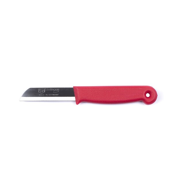 Solingen Schilmesje – RVS Glad – 16 cm met Blade Cover – Rood – 500 Stuks